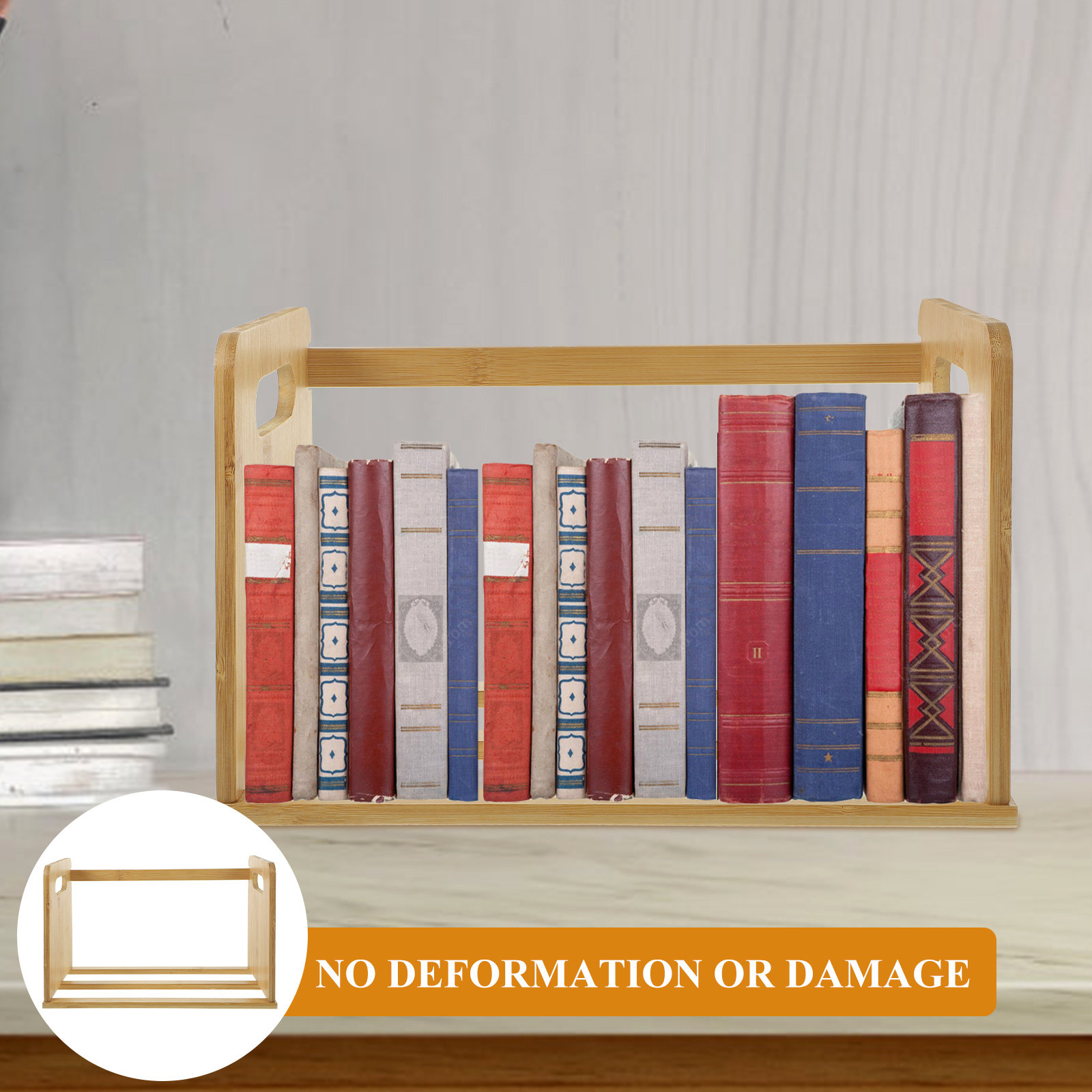 Desk Organizer - Drewniana półka na książki do postawienia