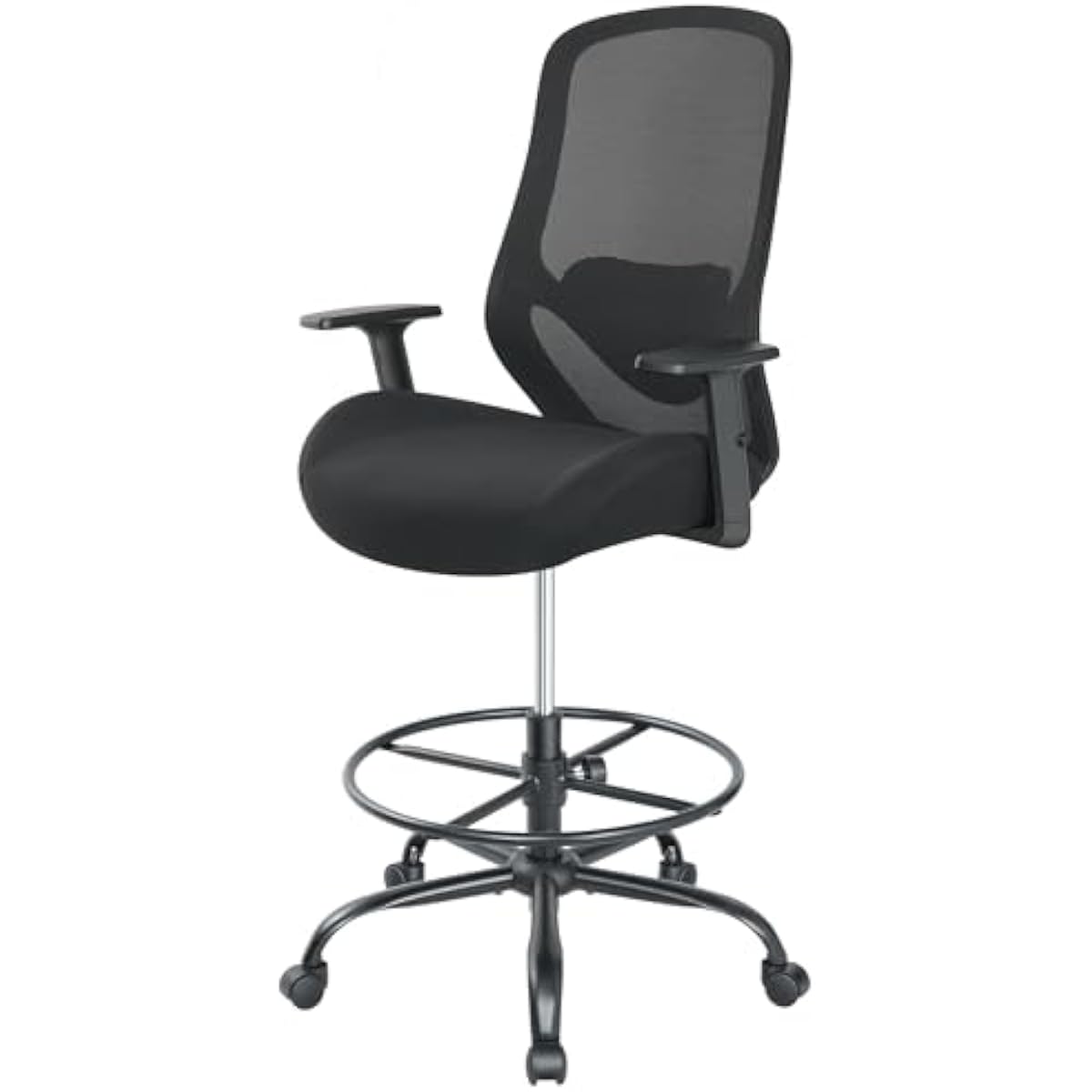 Standing Desk - Ergonomiczne wysokie krzesło kreślarskie z siedziskiem