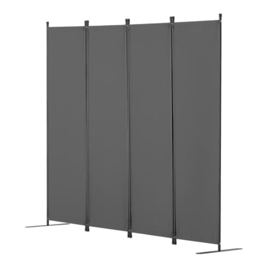 Partition Screen Divider - 4-panelowy materiałowy parawan pokojowy, składany ekran