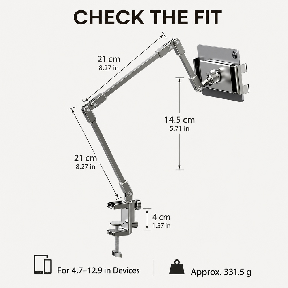 Regulowany uchwyt na telefon d – Standing Desk recenzja i cena