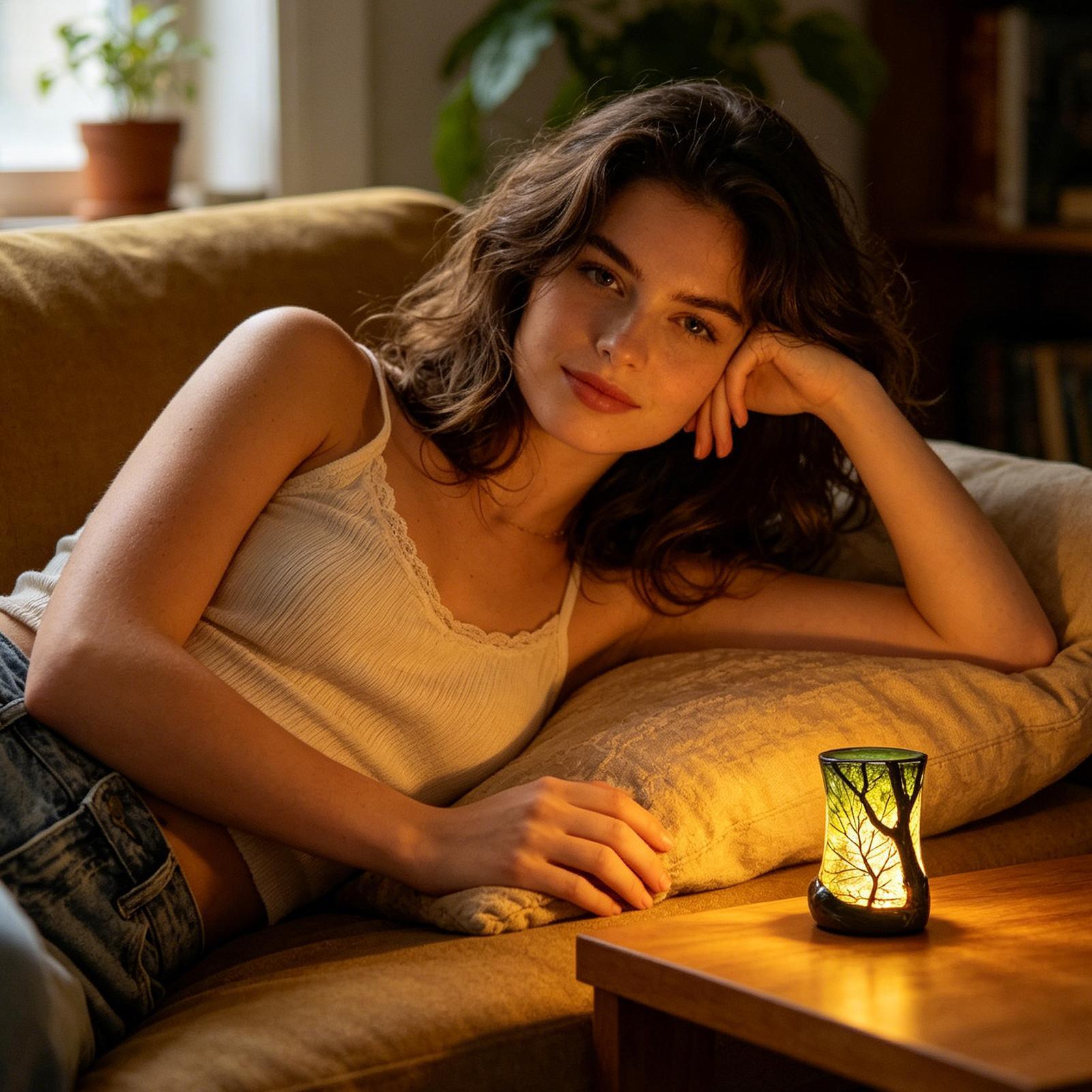 Lampka nocna na stolik, lampka – Bookshelf recenzja i cena