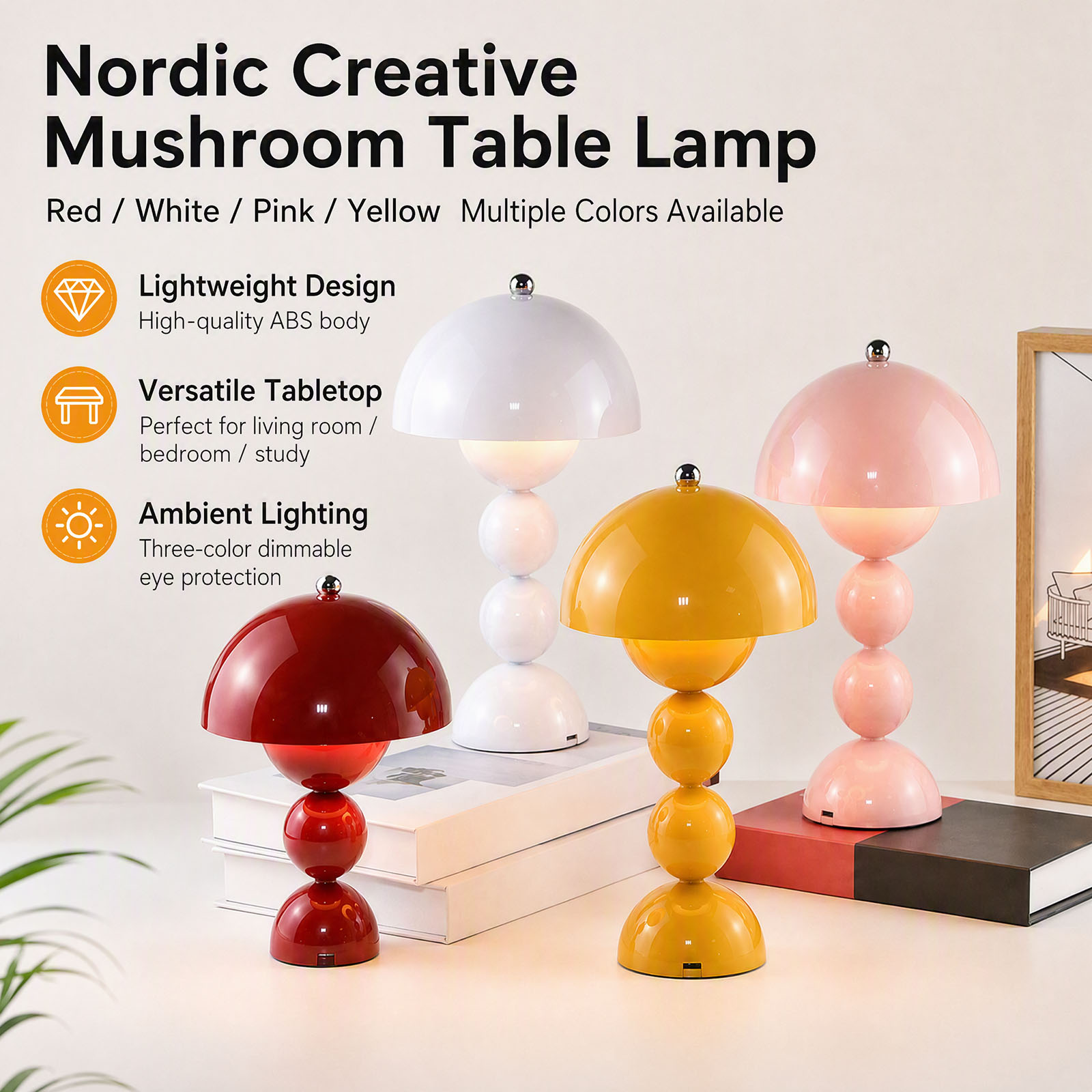 Lampa stołowa w kształcie grzy – Desk Lamp recenzja i cena