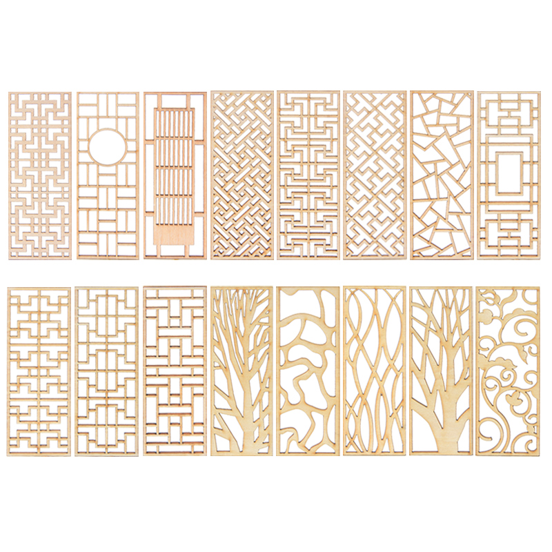 4 szt. Drewniane Miniaturowe P – Partition Screen Divider recenzja i cena