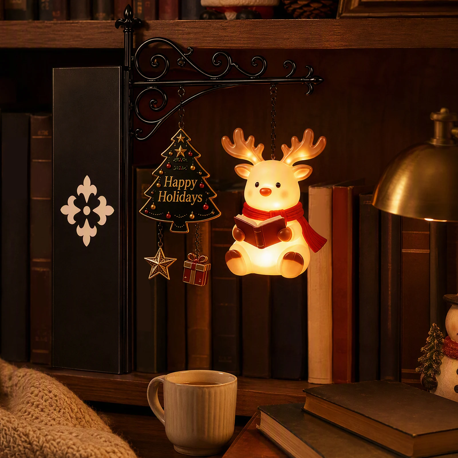 Figurka Świętego Mikołaja na p – Bookshelf recenzja i cena