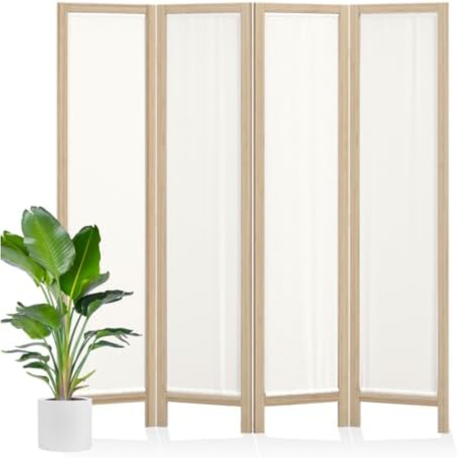 Parawan do pokoju z lnu, skład – Partition Screen Divider recenzja i cena