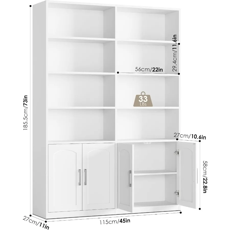 Regał i biblioteczka z drzwicz – Bookshelf recenzja i cena