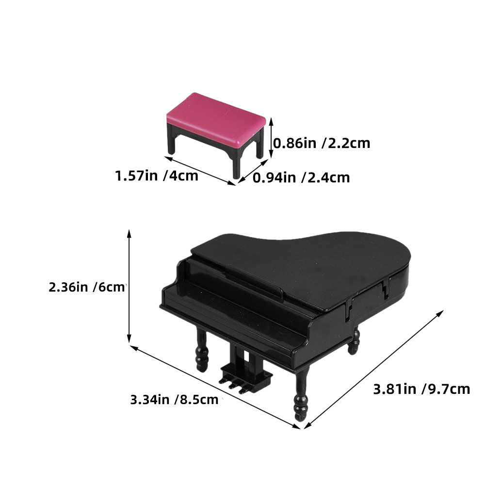 Miniaturowy zestaw pianina i s – Office Stool recenzja i cena